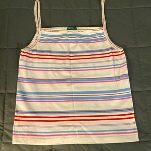 Benetton Striped Tank Top